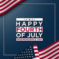 United States Independence Day Background Design. Fourth of July. vector