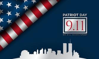 Patriot Day Background Design. Vector Illustration.