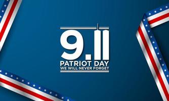 Patriot Day Background Design. Vector Illustration.