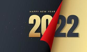 2022 Happy New Year Background Design. Vector Illustration.