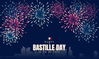 Bastille Day Background. 14 th of July. vector