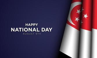 diseño de fondo del día nacional de singapur. vector