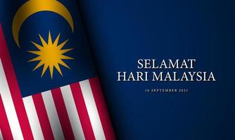 Malaysia Day Background Design. Vector Illustration.