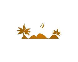 Desert logo design illustration vector template