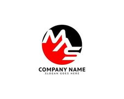 Initial Letter MAS Logo Template Design vector