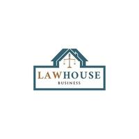 Law house icon logo design inspiration vector