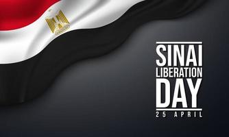 Sinai Liberation Day Background Design. Vector Illustration.