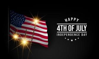 United States Independence Day Background Design. Fourth of July. vector