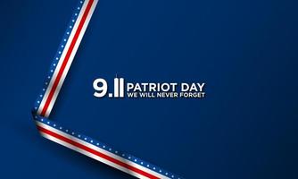 Patriot Day Background Design. Vector Illustration.