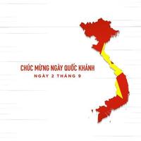 Vietnam National Day Background Design Template. vector