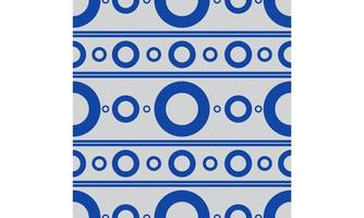 Simple Blue Circle Seamless Pattern. vector
