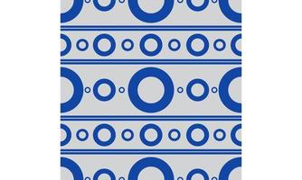 Simple Blue Circle Seamless Pattern. vector