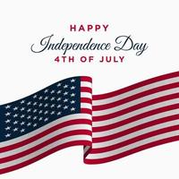 United States Independence Day Background Design. Fourth of July. vector