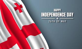 Georgia Independence Day Background Design. Vector Illustration.