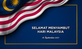 Malaysia Day Background Design. Vector Illustration.