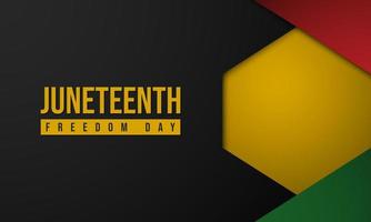 Juneteenth Freedom Day Background Design. Vector Illustration.