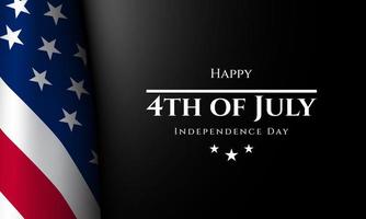 United States Independence Day Background. Fourth of July. vector