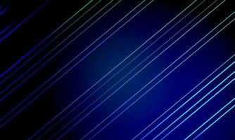 Abstract Background with Blue and Green Line on Black Background. vector