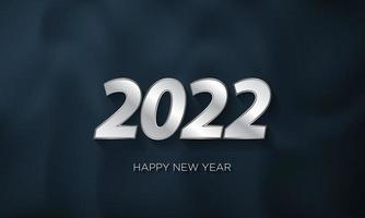 2022 Happy New Year Background Design. vector