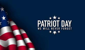 Patriot Day Background Design. Vector Illustration.