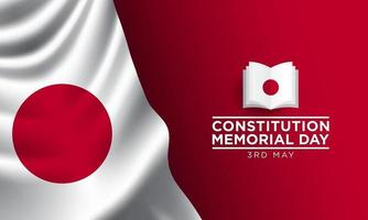 Constitution Memorial Day Background Design. Vector Illustration.