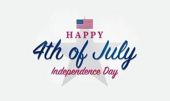 United States Independence Day Background. Fourth of July. vector