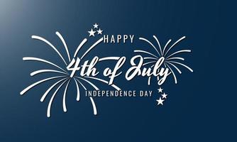 United States Independence Day Background. Fourth of July. vector