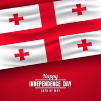 Georgia Independence Day Background Design. Vector Illustration.