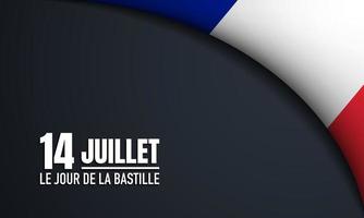 Bastille Day Background Design. 14th of July. vector