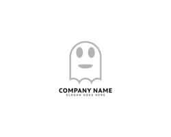 Ghost logo design vector template