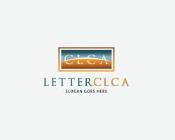 diseño de plantilla de logotipo de letra inicial clca vector