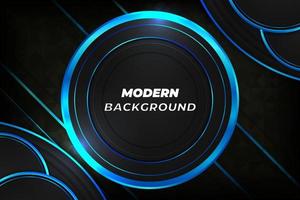 Modern luxury background black and blue with element vector