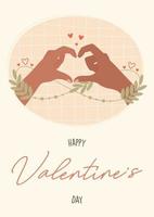 Valentines day greeting card concept vector