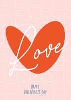 Valentines day greeting card concept vector