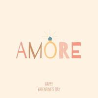 Valentines day greeting card concept vector