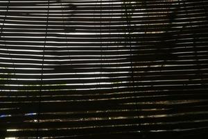 bambú tejido para protección solar foto