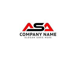 Initial Letter ASA Logo Template Design vector