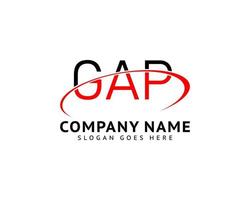 Initial Letter GAP Logo Template Design vector