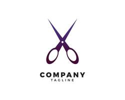 Scissor Logo, Barber Shop Logo Vector Illustration