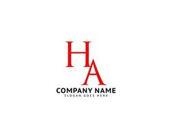 Initial Letter HA Logo Template Design vector