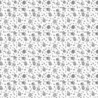 black and white seamless pattern with easter eggs vector