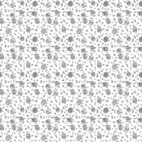 black and white seamless pattern with easter eggs vector