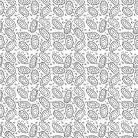 Seamless pattern with viruses. viruses icons on white background.  Doodle illustration with viruses icons vector