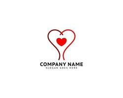 Heart Love Logo Template Vector Icon Design