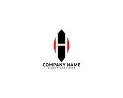 diseño de plantilla de logotipo de letra inicial h vector