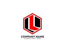 Initial Letter LL Logo Template Design vector