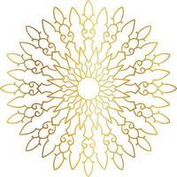 mandala pattern and background design with golden color, flower, texture, circle vector