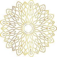 mandala pattern and background design with golden color, flower, texture, circle vector