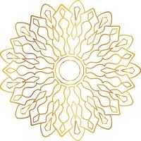 mandala pattern and background design with golden color, flower, texture, circle vector