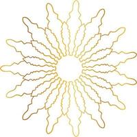 mandala pattern and background design with golden color, flower, texture, circle vector